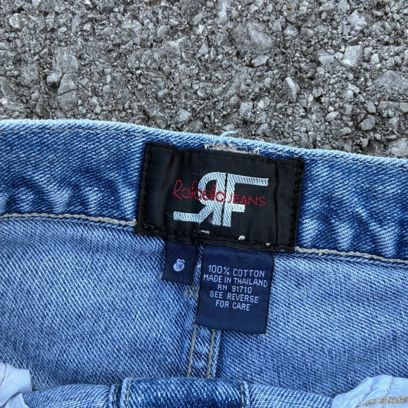 Vintage 90s Button Front Mini Denim Skirt Size 10 - Picture 3 of 4